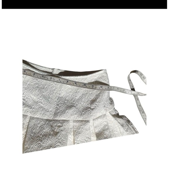 White Ruffle Skort Cottagecore Boho Mini 26" Waist Size Small - Picture 5 of 9